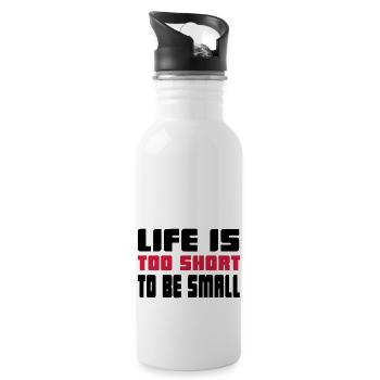 fitness - Water bottle with straw - white - Right