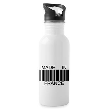 Made in France - Gourde avec paille intégrée - blanc - Droite