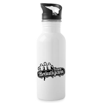 team_braeutigam_ya1 - Water bottle with straw - white - Right