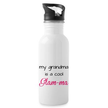 Grandma - Water bottle with straw - white - Right