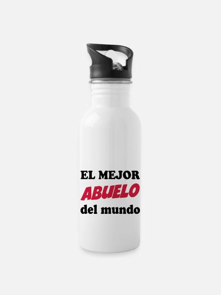 El mejor abuelo del mundo 111 - Water bottle with straw - white