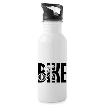 Bike Triathlon Fahrrad - Water bottle with straw - white - Right
