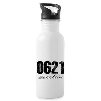 Mannheim Monnem - Water bottle with straw - white - Right