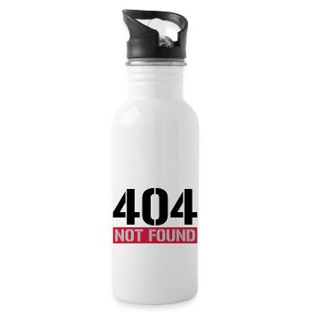 404 not found message - Water bottle with straw - white - Right