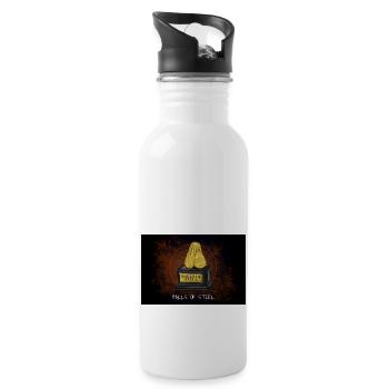 Drawing Balls of Steel - Water bottle with straw - white - Right