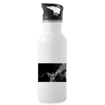 Dark Shadow - Water bottle with straw - white - Right