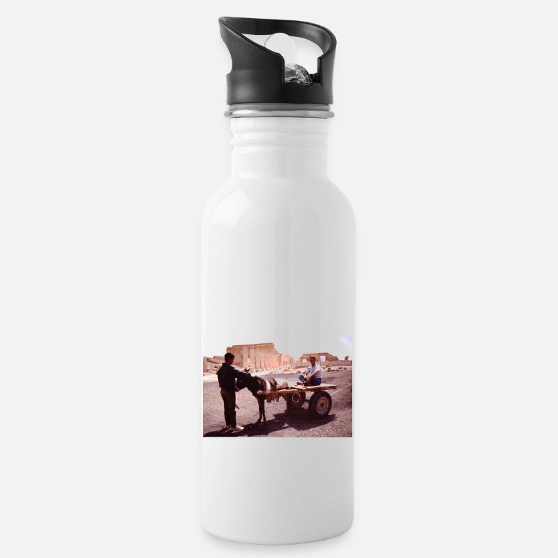 Donkey - Trinkflasche mit integriertem Trinkhalm - Weiß