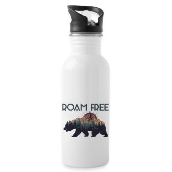 Hiking Camping Camping Outdoor Hiking Tour Hikers - Water bottle with straw - white - Right