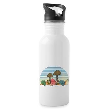 Snails - Water bottle with straw - white - Right