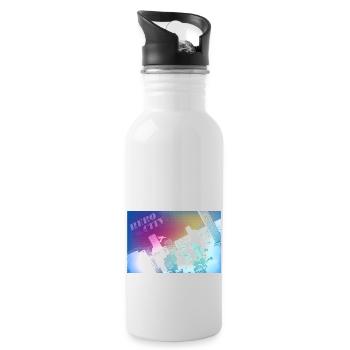 Hero City - Water bottle with straw - white - Right