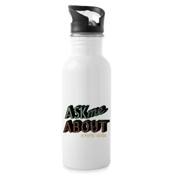 2019 women obama birthday present idea - Trinkflasche mit integriertem Trinkhalm - Weiß - Rechts