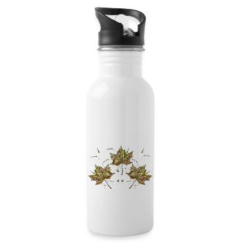 Liste - Trinkflasche mit integriertem Trinkhalm - Weiß - Rechts