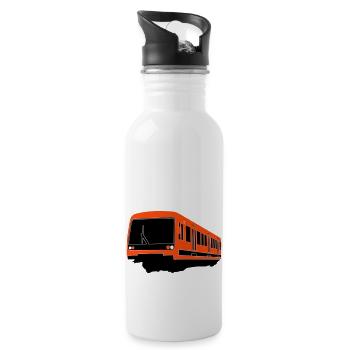 Helsinki Metro M200 - Water bottle with straw - white - Right