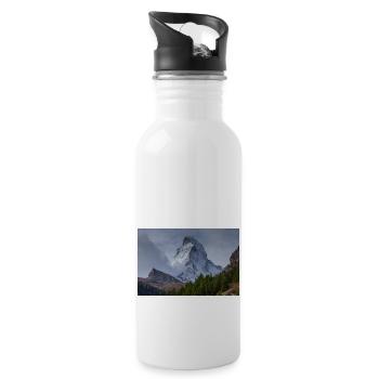 Matterhorn - Water bottle with straw - white - Right