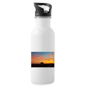 Captivating Sunsets: Beauty of Nature on Display - Water bottle with straw - white - Right