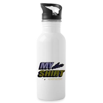 Awesome Lumberman Union Carpenter - Water bottle with straw - white - Right