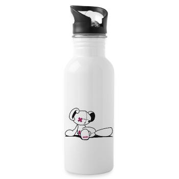 MBP PLUSH - Water bottle with straw - white - Right
