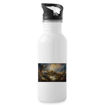 Epic Fantasyland 1 Geschenk - Trinkflasche mit integriertem Trinkhalm - Weiß - Rechts