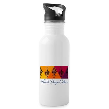Finnish Design Culture - Water bottle with straw - white - Right
