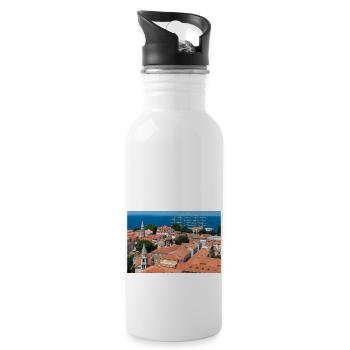 Klosterkirche des Hl. Franziskus Assisi Zadar - Trinkflasche mit integriertem Trinkhalm - Weiß - Rechts