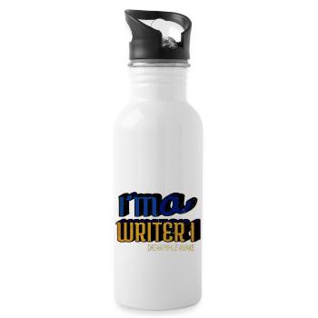 geek booze profession vergolder alcohol dog saying - Water bottle with straw - white - Right