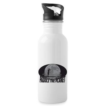 SUP - Trinkflasche mit integriertem Trinkhalm - Weiß - Rechts