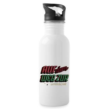 geburtstagsgeschenkidee montag lieben bürotasse - Trinkflasche mit integriertem Trinkhalm - Weiß - Rechts