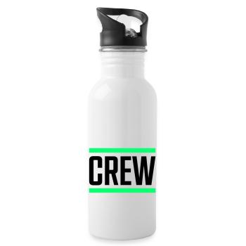 crew - Water bottle with straw - white - Right