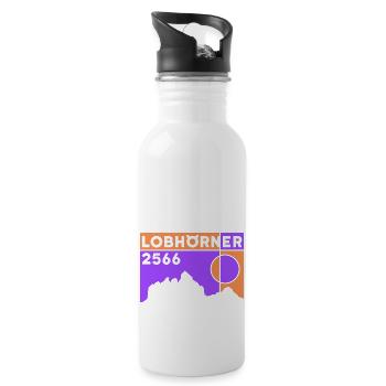 Lobhorns Hike Tour Crossing Souvenir - Gourde avec paille intégrée - blanc - Droite