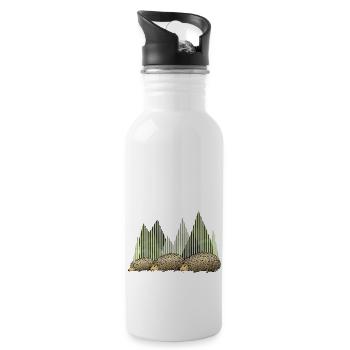 Igel - Trinkflasche mit integriertem Trinkhalm - Weiß - Rechts