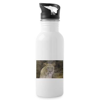 lioness CSC 0862 - Water bottle with straw - white - Right