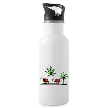 Lucky - Lucky Stoner - Water bottle with straw - white - Right