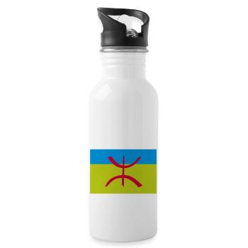 Drapeau Berbère Amazigh Algérie - Gourde avec paille intégrée - blanc - Droite