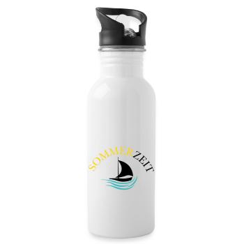 boot sommer - Trinkflasche mit integriertem Trinkhalm - Weiß - Rechts