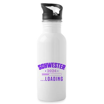 Sister 2024 - Water bottle with straw - white - Right