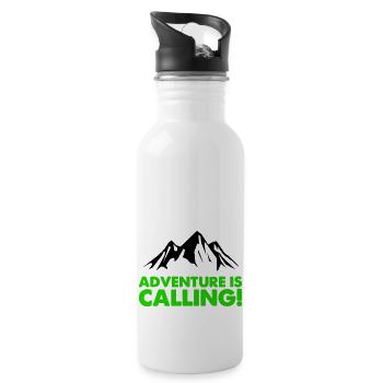 Mountains Adventure - Water bottle with straw - white - Right