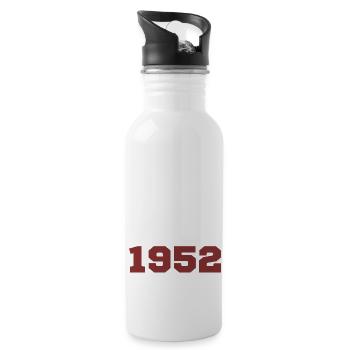 Original 1952 - Trinkflasche mit integriertem Trinkhalm - Weiß - Rechts