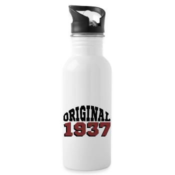 Original 1937 - Gourde avec paille intégrée - blanc - Droite