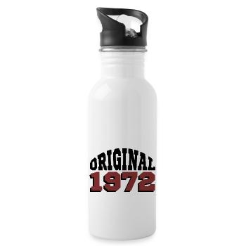 Original 1972 - Gourde avec paille intégrée - blanc - Droite