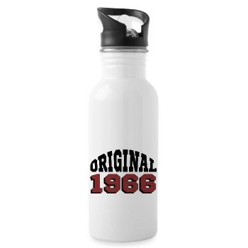 Original 1966 - Trinkflasche mit integriertem Trinkhalm - Weiß - Rechts