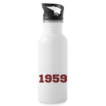 Original 1959 - Trinkflasche mit integriertem Trinkhalm - Weiß - Rechts