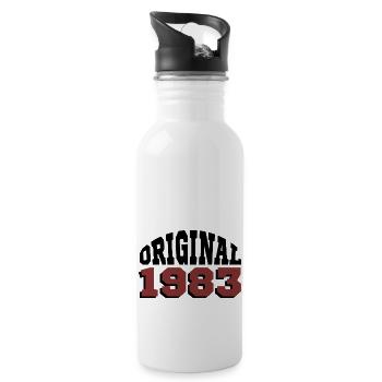 Original 1983 - Gourde avec paille intégrée - blanc - Droite