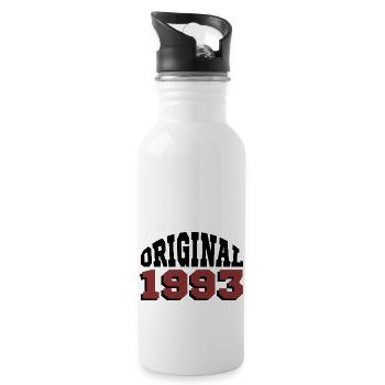Original 1993 - Trinkflasche mit integriertem Trinkhalm - Weiß - Rechts