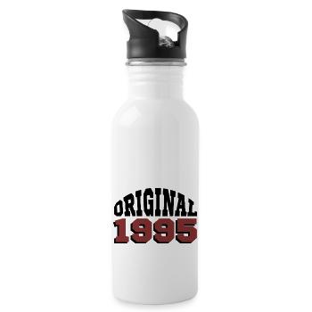 Original 1995 - Trinkflasche mit integriertem Trinkhalm - Weiß - Rechts