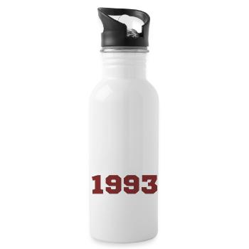Original 1993 - Trinkflasche mit integriertem Trinkhalm - Weiß - Rechts