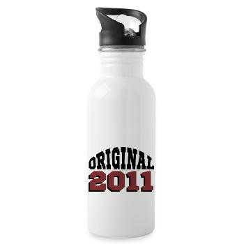 Original 2011 - Gourde avec paille intégrée - blanc - Droite