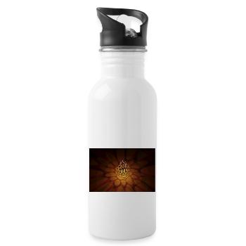LIGHT VORONOÏ - Gourde avec paille intégrée - blanc - Droite
