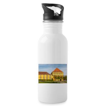 Castle of Osnabrück (Schloss Osnabrück) Osnabrück - Water bottle with straw - white - Right