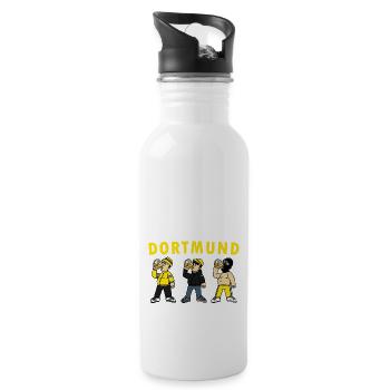 Dortmund Beer Drinkers For Football Fans - Water bottle with straw - white - Right