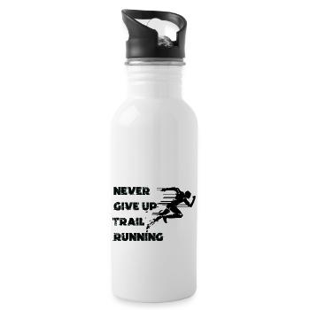 Trail Running Sport - Trinkflasche mit integriertem Trinkhalm - Weiß - Rechts